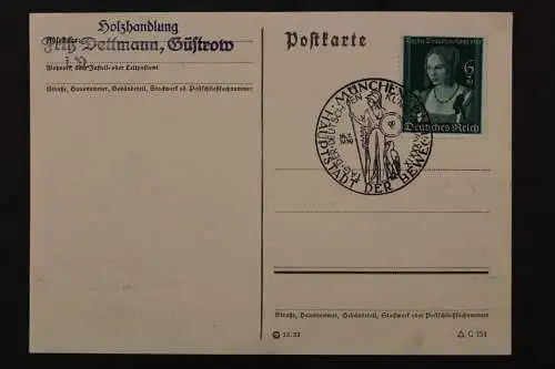 Deutsches Reich, MiNr. 700 auf Blankokarte mit Sonderstempel - 512412