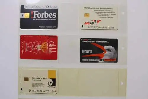 49 unbenutzte DM Telefonkarten im DAVO-Ringbinder mit Kassette - 708323