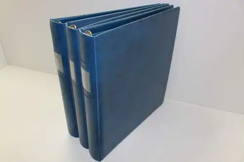 Lindner, 3 blaue Ringbinder, 18-Ring-Mechnik - 901457