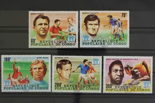 Kongo-Brazzaville, MiNr. 662-666 A, Fußball WM 1978, postfrisch - 631613