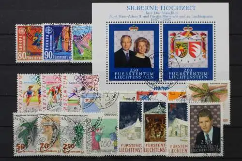 Liechtenstein, MiNr. 1033-1053 Jahrgang 1992, gestempelt - 213430