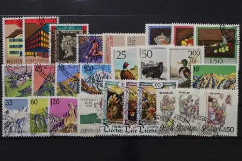 Liechtenstein, MiNr. 984-1010 Jahrgang 1990, gestempelt - 213433