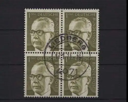 Deutschland (BRD), MiNr. 644, 4er Block, gestempelt - 693716