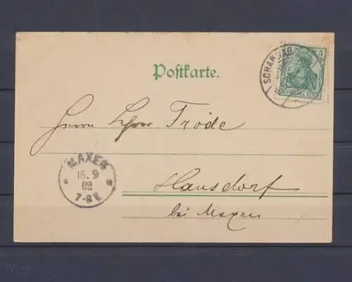 Schandau, Sächs. Schweiz, Ortsansicht u. Schiffsanlegestelle - 401768