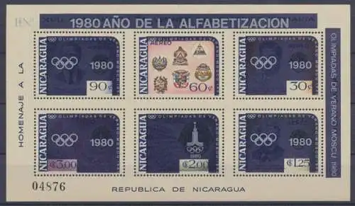 Nicaragua, MiNr. Block 125, postfrisch - 694812