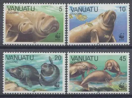 Vanuatu, MiNr. 782-785, Dugong, postfrisch - 690765