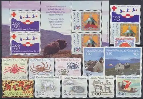 Grönland, MiNr. 230-242, Jahrgang 1993, postfrisch - 72089