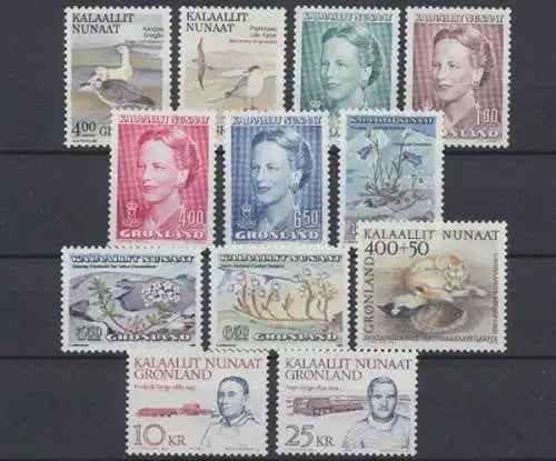 Grönland, MiNr. 199-210, Jahrgang 1990, postfrisch - 693181