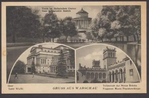 Warschau, sächsischer Garten, Oper, Neue Brücke - 413559