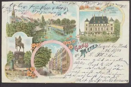 Metz, Kaiserl. Schloss Urville, St. Marcellenbrücke... - 413464