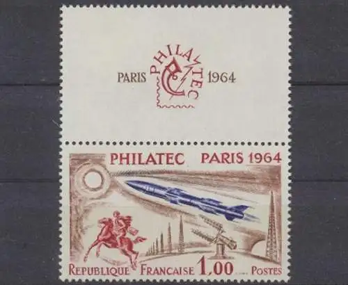 Frankreich, MiNr. 1480 ZF oben, postfrisch - 692698