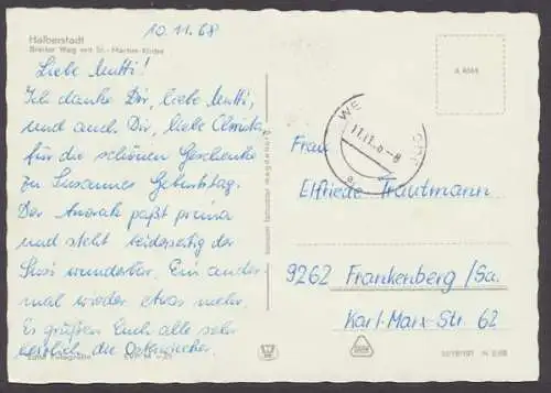 Halberstadt, Breiter Weg mit St. - Martini - Kirche - 410484
