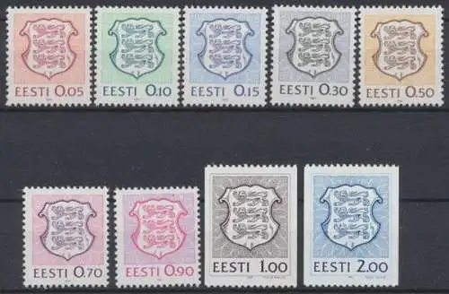 Estland, MiNr. 165-173, postfrisch - 76018