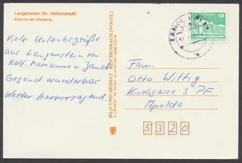Langenstein (Kr. Halberstadt), Blick von der Altenburg - 410462
