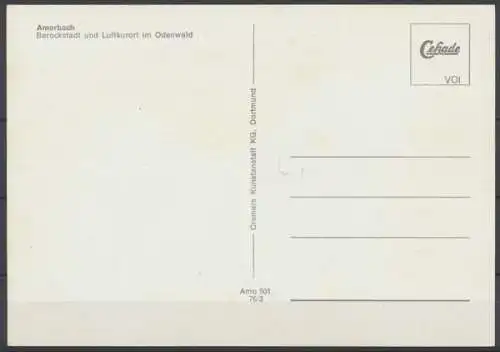 Amorbach, Barockstadt und Luftkurort im Odenwald - 411216