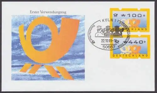 Deutschland (BRD) Automaten, Michel Nr. 3 Posthorn, FDC - 75421