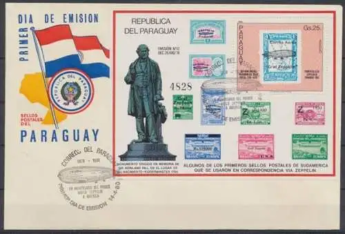 Paraguay, Michel Nr. Block 350, Ersttagssonderstempel - 601738