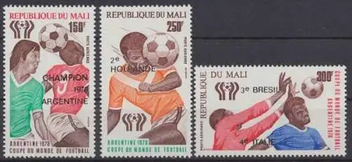 Mali, Fußball, MiNr. 657-659, postfrisch - 601079