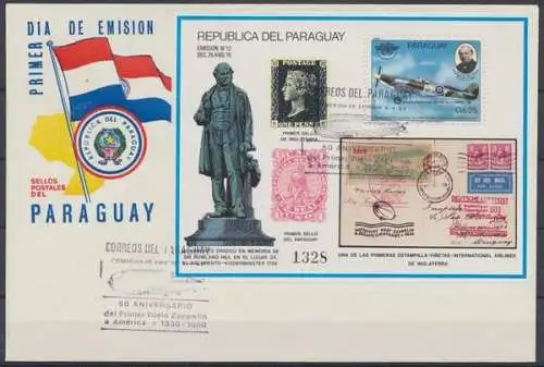 Paraguay, Michel Nr. Block 348, Ersttagssonderstempel - 601741