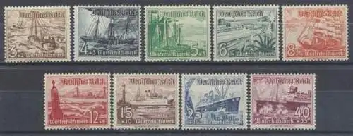 Deutsches Reich, MiNr. 651-659, postfrisch - 602464