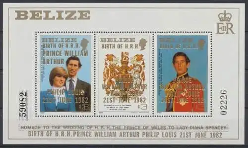 Belize, Michel Nr. Block 54 II, postfrisch / MNH - 602178