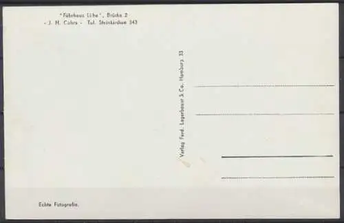 Steinkirchen, "Fährhaus Lühe" Brücke 2, Inh. J. H. Cohrs - 411839