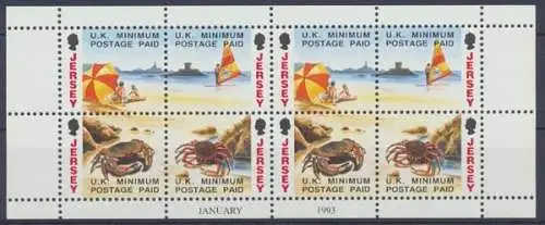 Jersey, Michel Nr. 599-602 H-Blatt, postfrisch / MNH - 603193