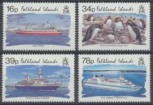 Falklandinseln, Schiffe, MiNr. 594-597, postfrisch - 603017