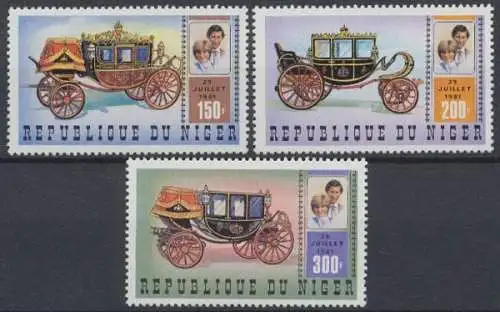 Niger, MiNr. 758-760, postfrisch - 603032