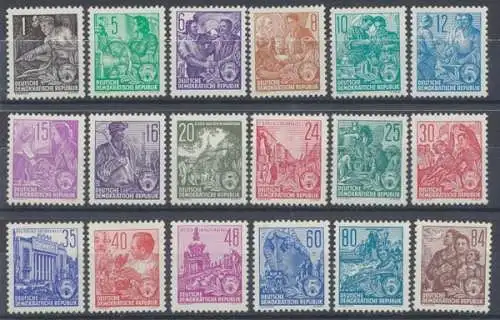 DDR, MiNr. 405-422, postfrisch - 604131