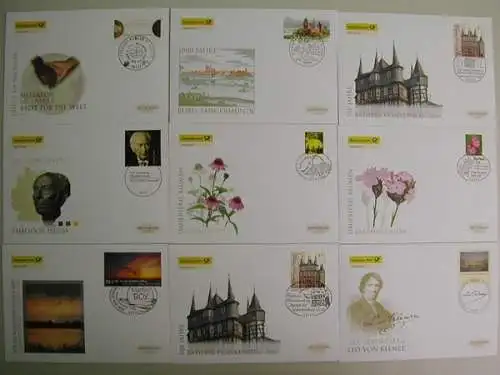 Deutschland (BRD), Jahrgang 2009, Ersttagsbriefe - 30709