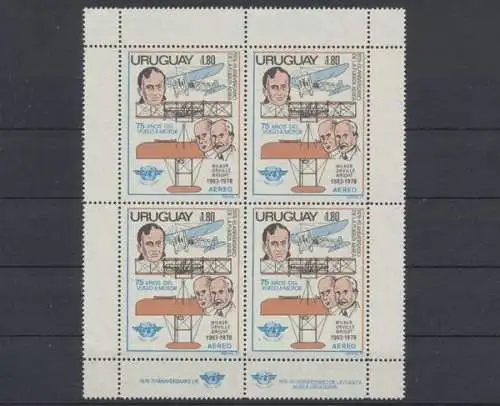 Uruguay, MiNr. 1539 Viererblock, postfrisch - 62687