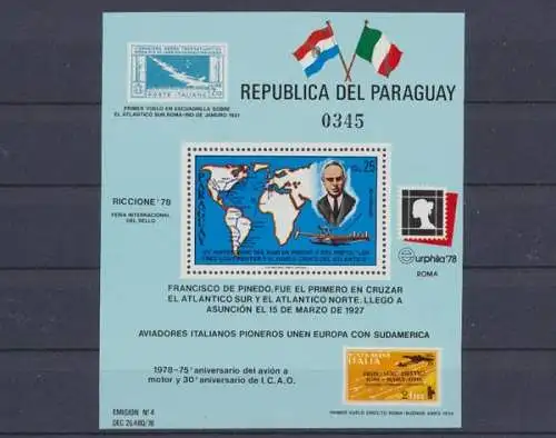 Paraguay, Michel Nr. Block 327, postfrisch - 62680