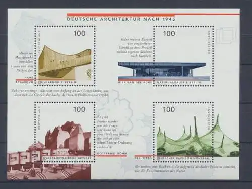 Deutschland (BRD), MiNr. Block 37 PLF I, postfrisch - 609504