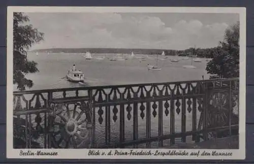 Berlin, Blick v. d. Prinz-Friedrich-Leopoldbrücke auf den Wannsee - 402836