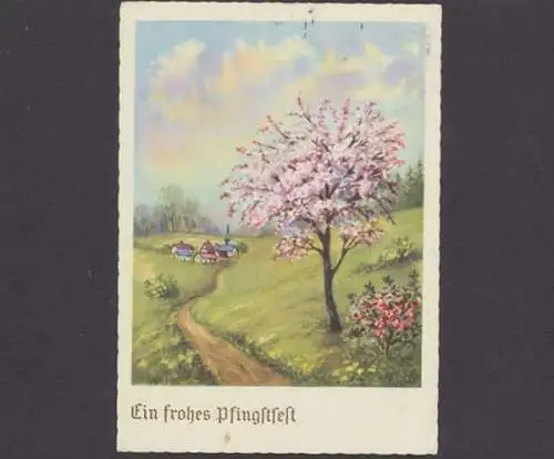 Ehestorf über Hamburg-Harburg, Landpoststempel auf AK, 1955 - 500348