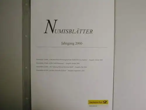 Inhaltsverzeichnis und Beschreibungsblätter zum Jahrgang 2000 - 890157