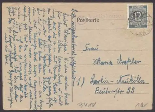 Verliehausen über Uslar, Landpoststempel auf Ganssache, 1947 - 500371