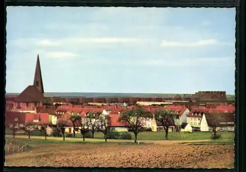 Wolfsburg, Stadtansicht mit Kreuzkirche u. VW-Werk - 412779