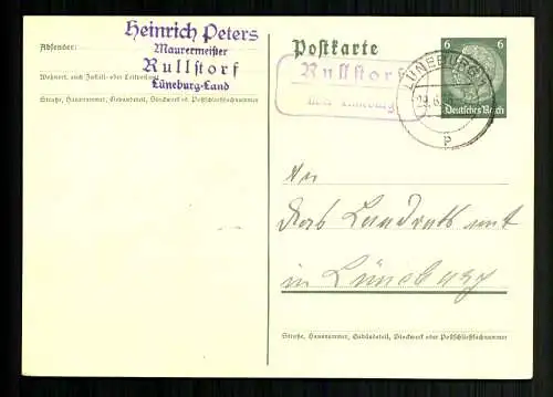 Rullstorf über Lüneburg, Landpoststempel - 510364