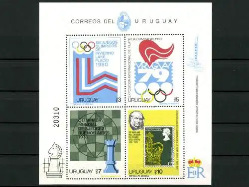 Uruguay, MiNr. Block 42, postfrisch - 691424