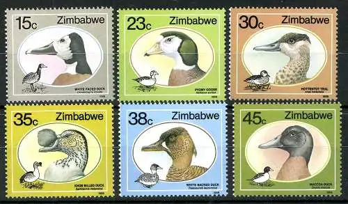 Simbabwe, Vögel, MiNr. 390-395, postfrisch - 691803