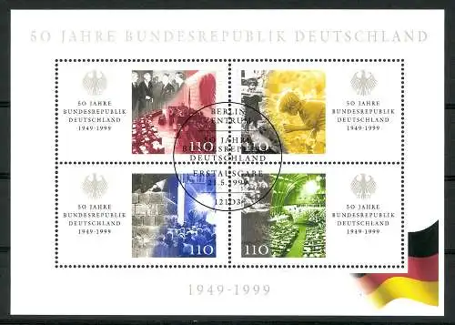 Deutschland (BRD), MiNr. Block 49 PLF I, ESST - 691620