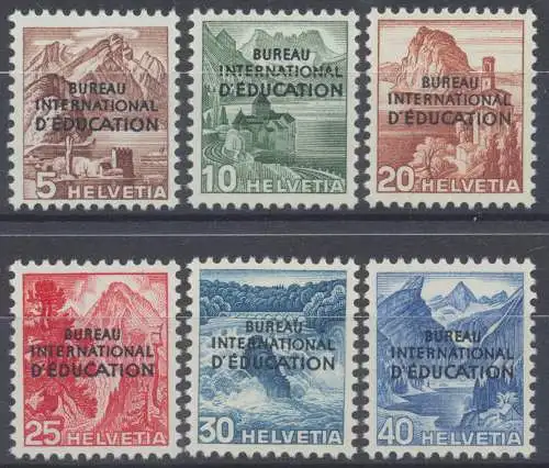 Schweiz - Erziehungsbüro, MiNr. 23-28, postfrisch - 607884