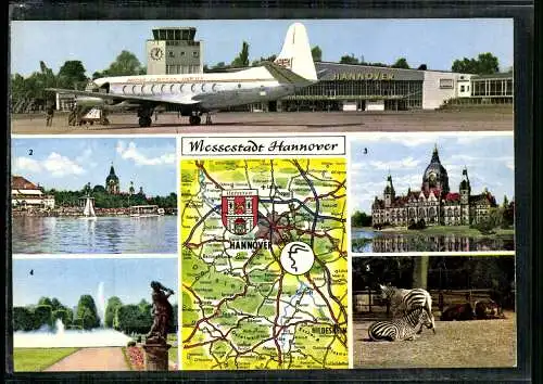 Hannover, Flughafen, Maschsee, Rathaus etc. - 413204