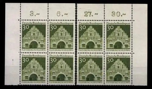 Deutschland (BRD), MiNr. 492, VB, Ecke li. + re. oben, postfrisch - 609007