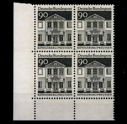 Deutschland (BRD), MiNr. 499, 4er Block Ecke links unten, postfrisch - 609039