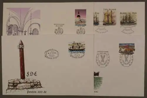 Aland, MiNr. 26-31, Jahrgang 1988, FDC - 610991