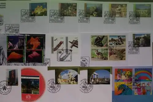 UNO - Wien, 14 UNPA-Ersttagsbriefe aus dem Jahr 2002 - 610557