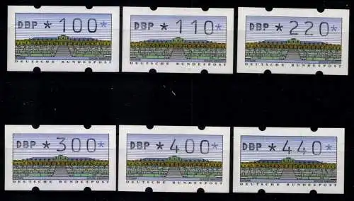 Deutschland Automaten, MiNr. 2, Type 1.2 V-Satz 3, o. Zn, postfrisch - 610706